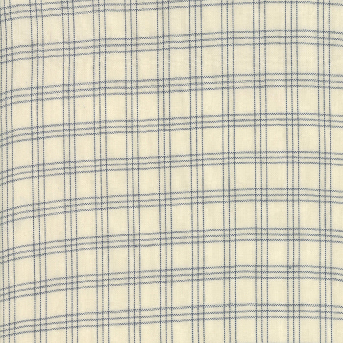 Northport Silky Plaid Ivory Blu 12215 20