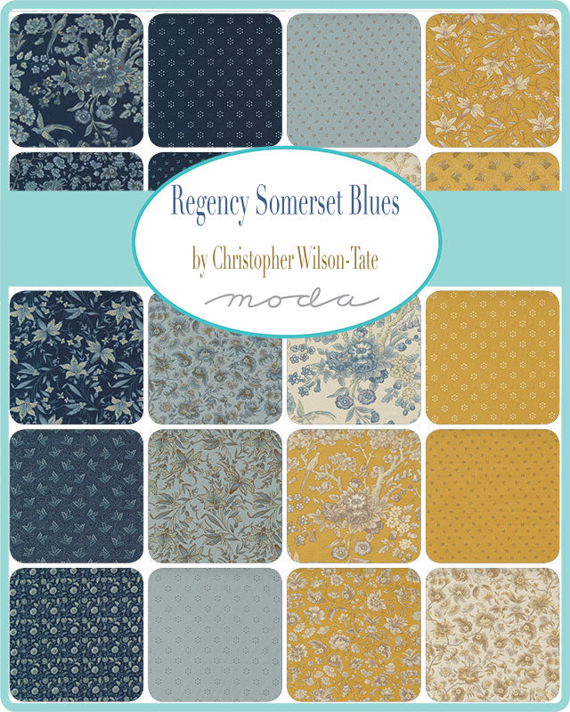 Regency Somerset Blues Charm Pack